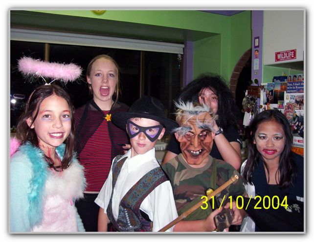 TK & crew ready for Halloween 31st Oct 2004